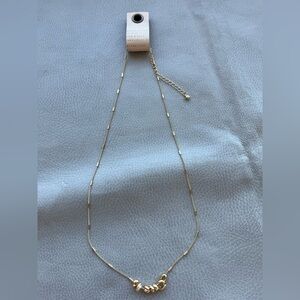 Anthropologie Metal Donut Necklace